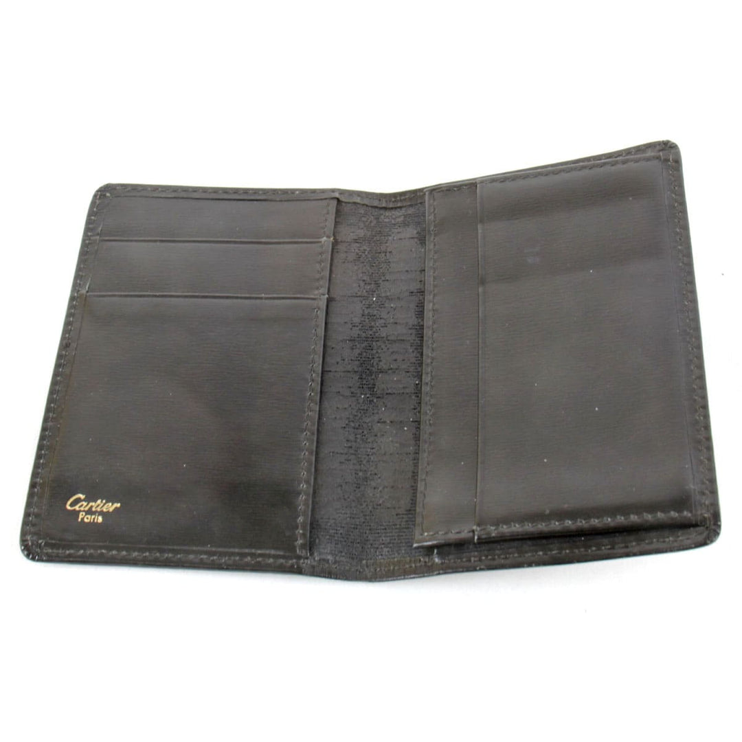 『USED』 
CARTIER カルティエ 
 カードケース 
レザー ブラック
