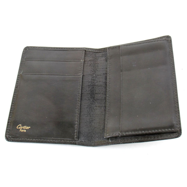 『USED』 
CARTIER カルティエ 
 カードケース 
レザー ブラック