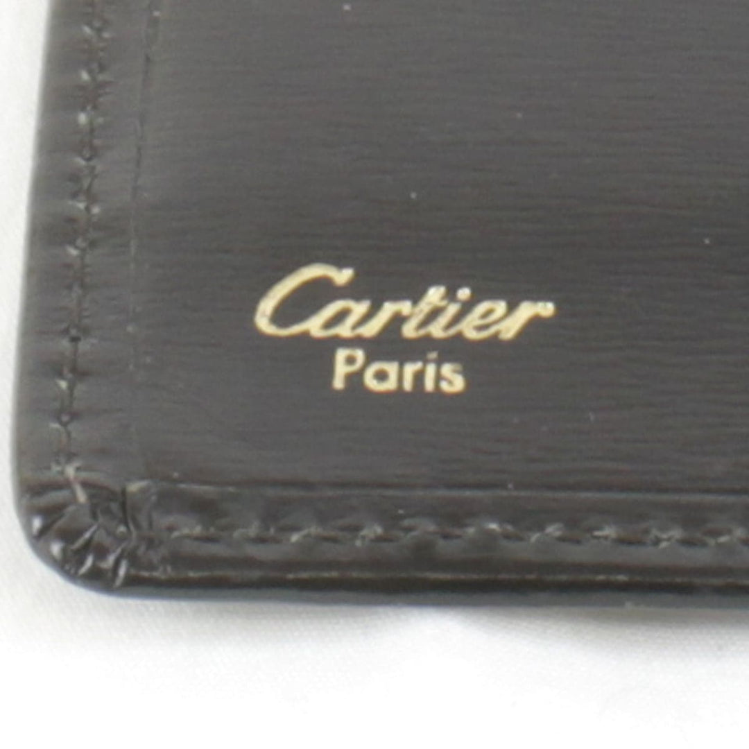 『USED』 
CARTIER カルティエ 
 カードケース 
レザー ブラック