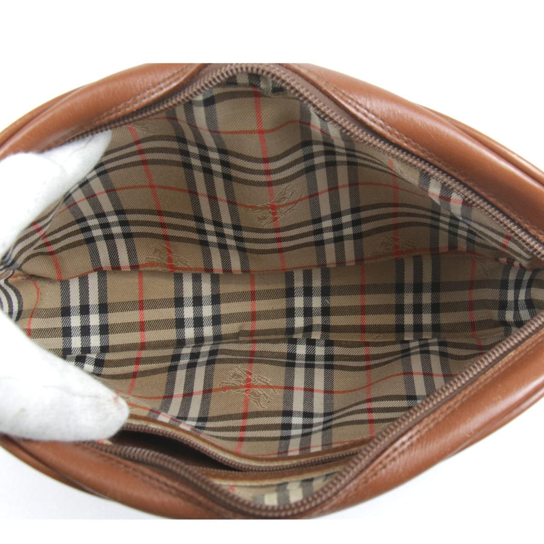 『USED』 
BURBERRY バーバリー 
 セカンドバッグ 
レザー ブラウン