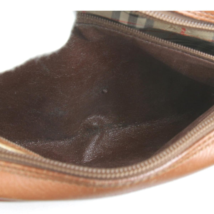 『USED』 
BURBERRY バーバリー 
 セカンドバッグ 
レザー ブラウン