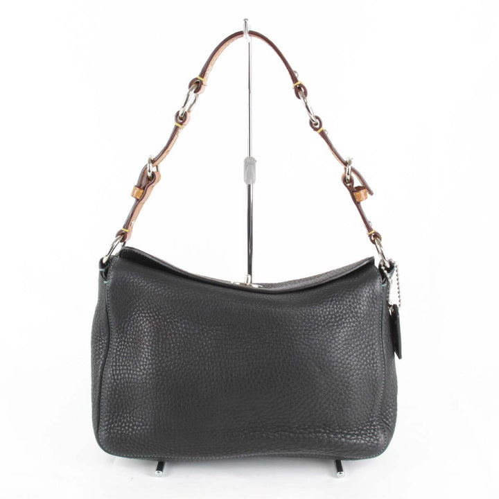 美品『USED』 
COACH コーチ 
 8A38 ショルダーバッグ 
レザー ネイビー