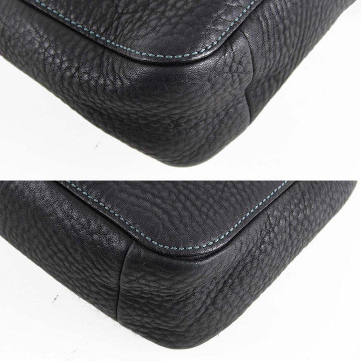 美品『USED』 
COACH コーチ 
 8A38 ショルダーバッグ 
レザー ネイビー