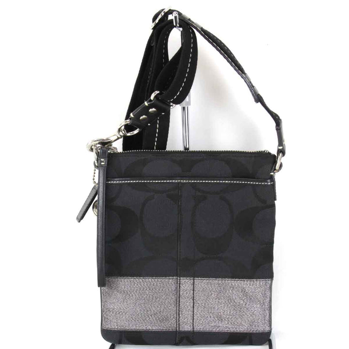 『USED』 
COACH コーチ 
 F06M-10129 ショルダーバッグ 
キャンバス ブラック