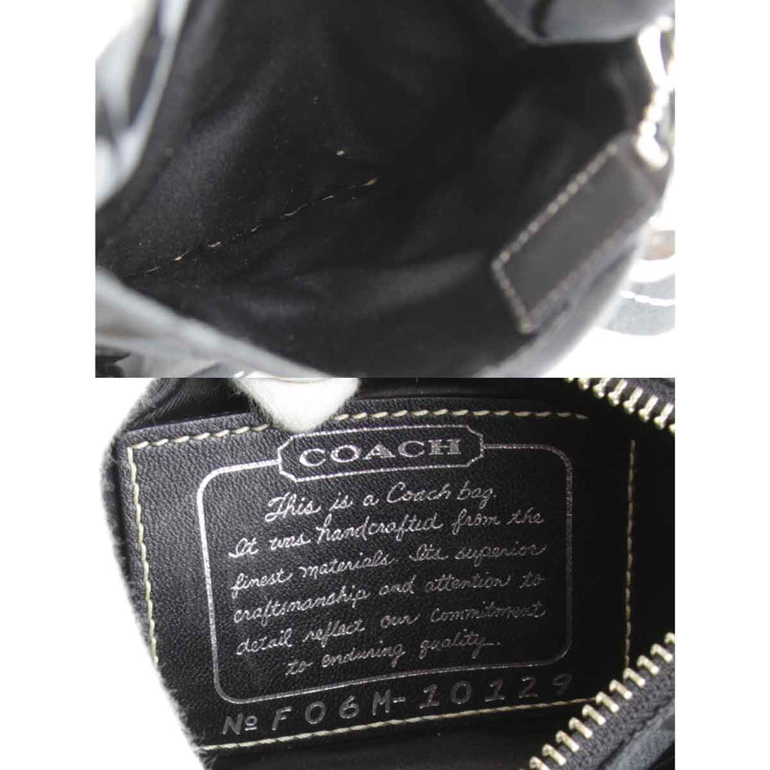 『USED』 
COACH コーチ 
 F06M-10129 ショルダーバッグ 
キャンバス ブラック