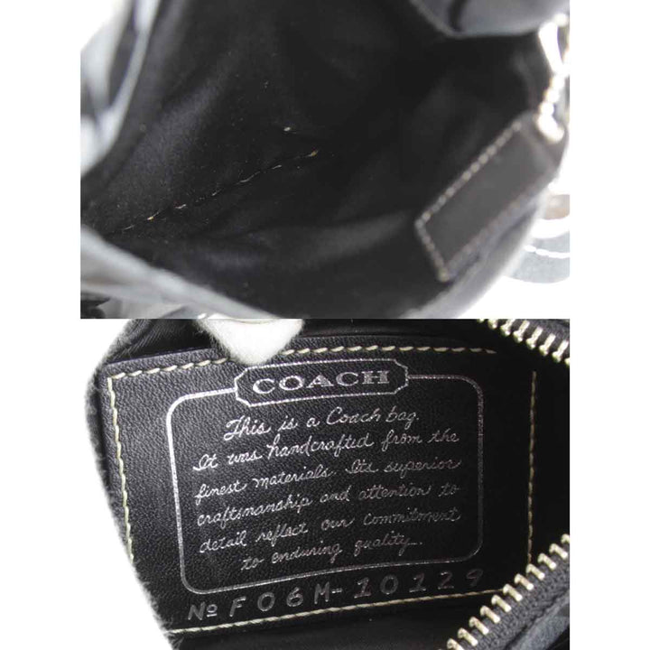 『USED』 
COACH コーチ 
 F06M-10129 ショルダーバッグ 
キャンバス ブラック