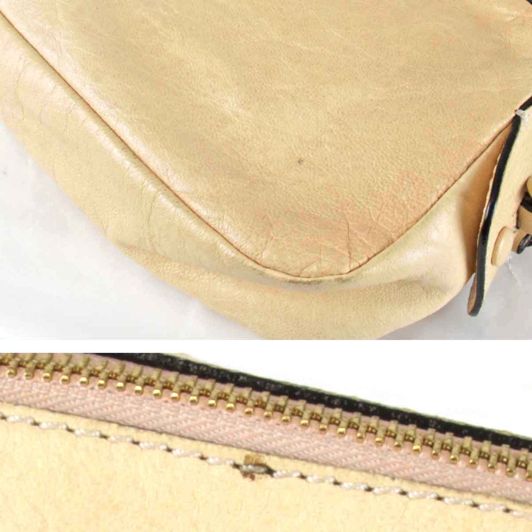 『USED』 
Chloe クロエ 
 ショルダーバッグ 
レザー ベージュ