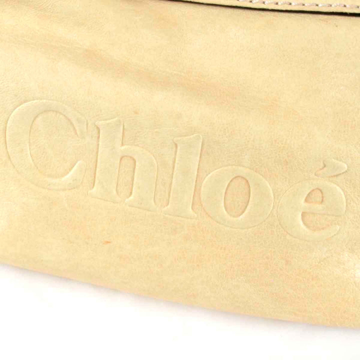 『USED』 
Chloe クロエ 
 ショルダーバッグ 
レザー ベージュ