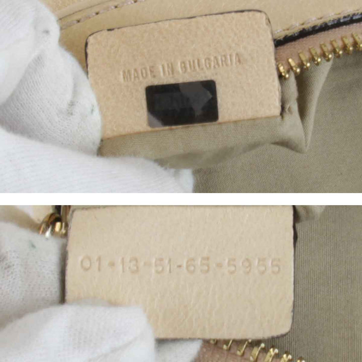 『USED』 
Chloe クロエ 
 ショルダーバッグ 
レザー ベージュ