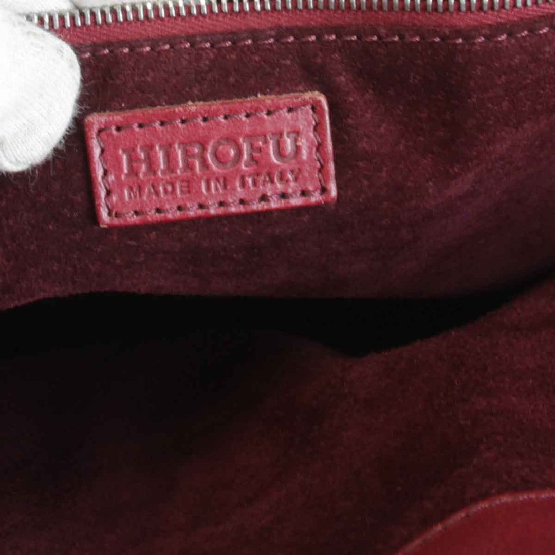 『USED』 
HIROFU ヒロフ 
 トートバッグ 
レザー レッド