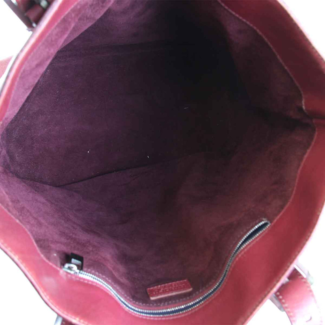 『USED』 
HIROFU ヒロフ 
 トートバッグ 
レザー レッド