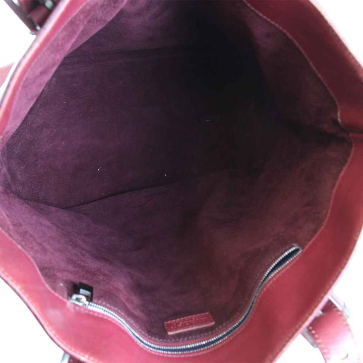 『USED』 
HIROFU ヒロフ 
 トートバッグ 
レザー レッド