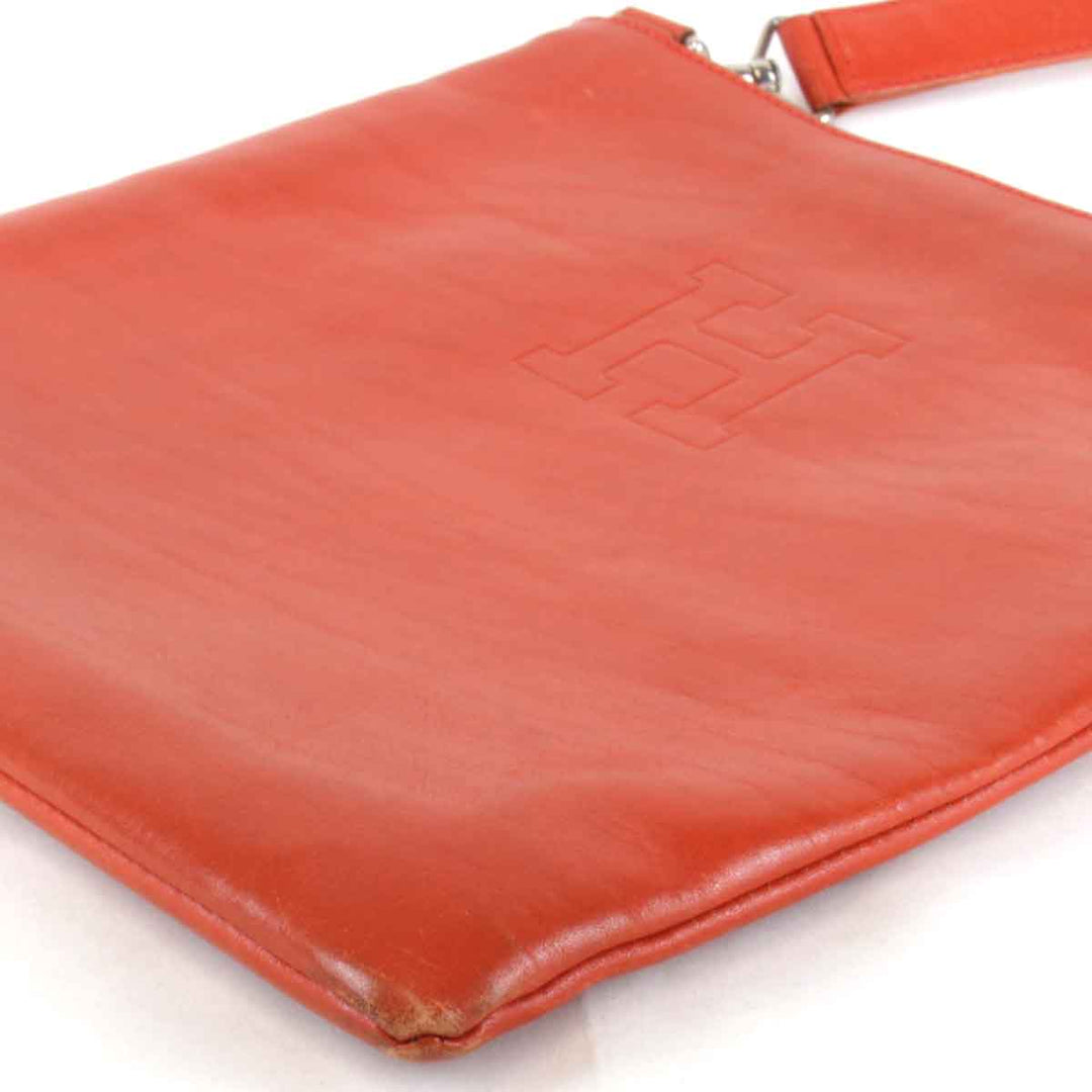 『USED』 
HIROFU ヒロフ 
 ショルダーバッグ 
レザー オレンジ