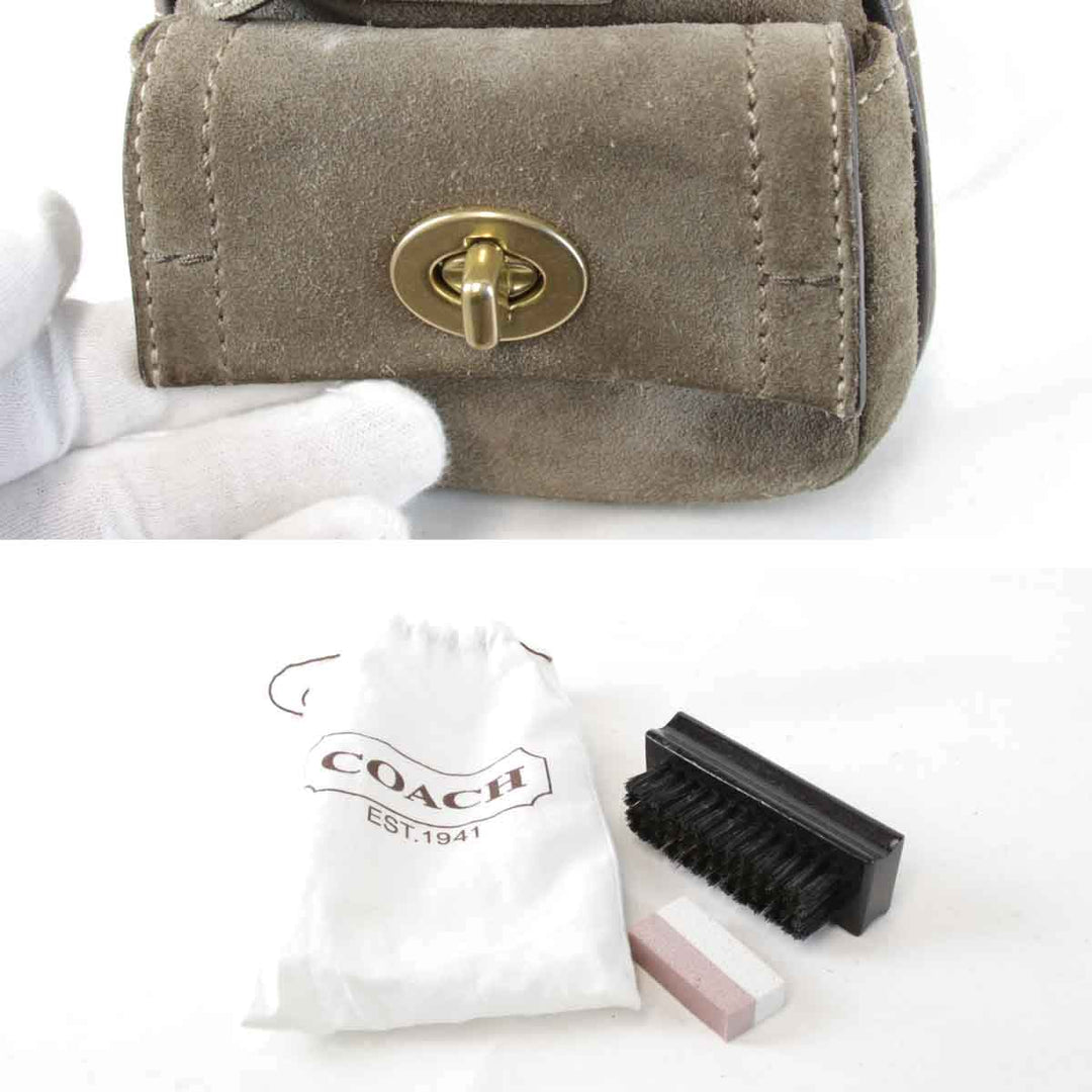 『USED』 
COACH コーチ 
 C05S-8A23 ハンドバッグ 
スウェード ベージュ