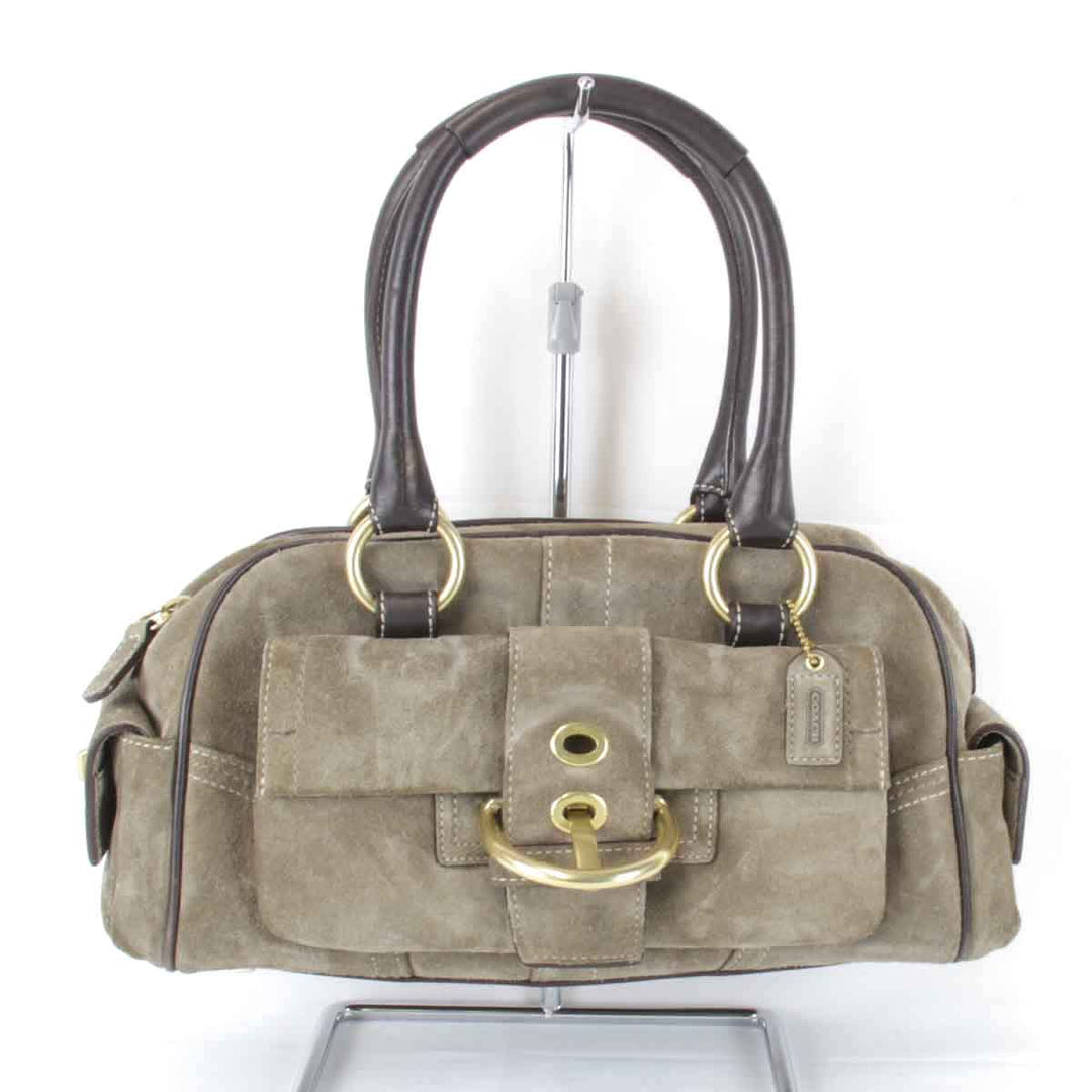 『USED』 
COACH コーチ 
 C05S-8A23 ハンドバッグ 
スウェード ベージュ