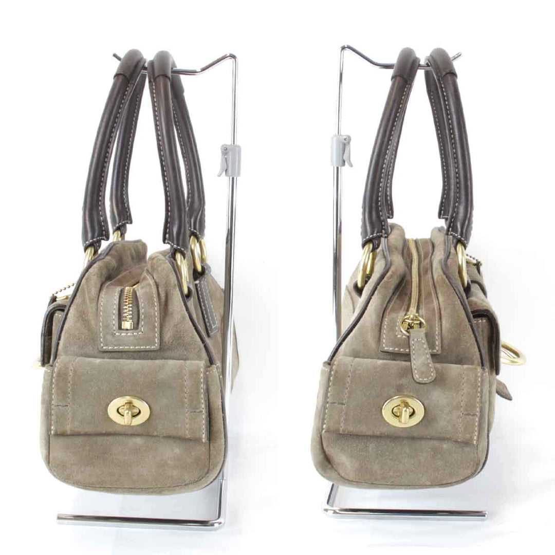 『USED』 
COACH コーチ 
 C05S-8A23 ハンドバッグ 
スウェード ベージュ