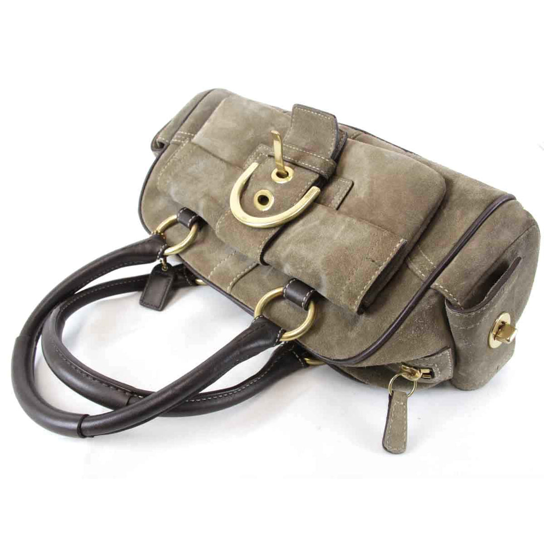 『USED』 
COACH コーチ 
 C05S-8A23 ハンドバッグ 
スウェード ベージュ