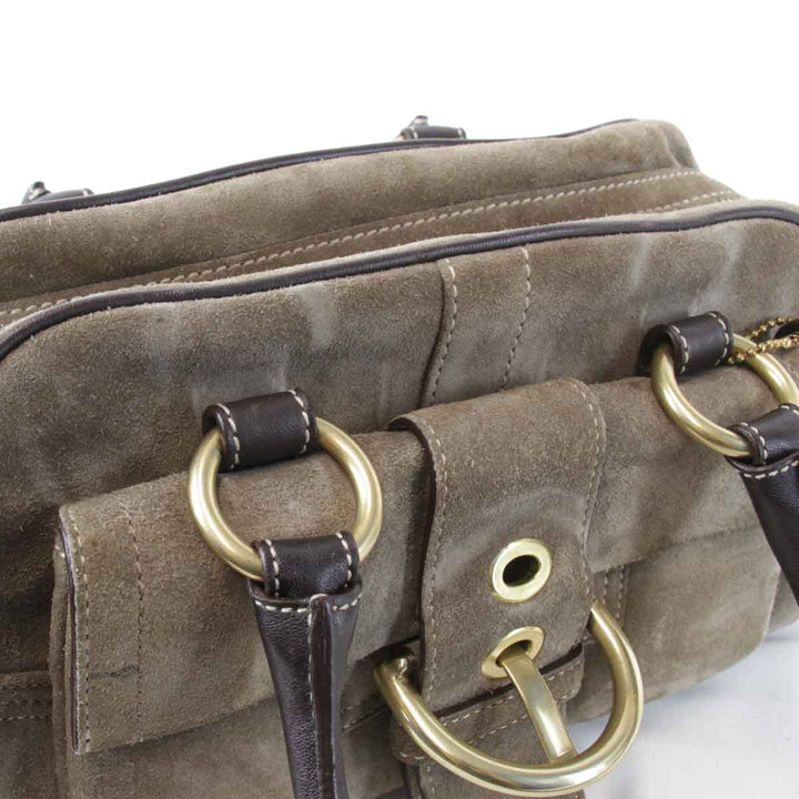 『USED』 
COACH コーチ 
 C05S-8A23 ハンドバッグ 
スウェード ベージュ