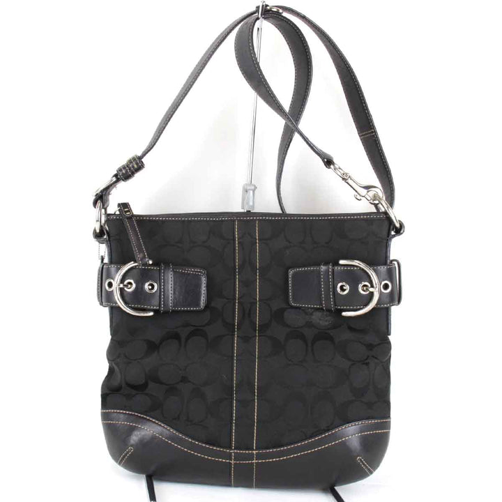 『USED』 
COACH コーチ 
 A06K-3574 ショルダーバッグ 
キャンバス ブラック