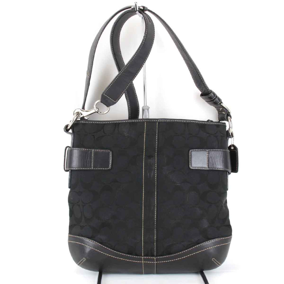 『USED』 
COACH コーチ 
 A06K-3574 ショルダーバッグ 
キャンバス ブラック
