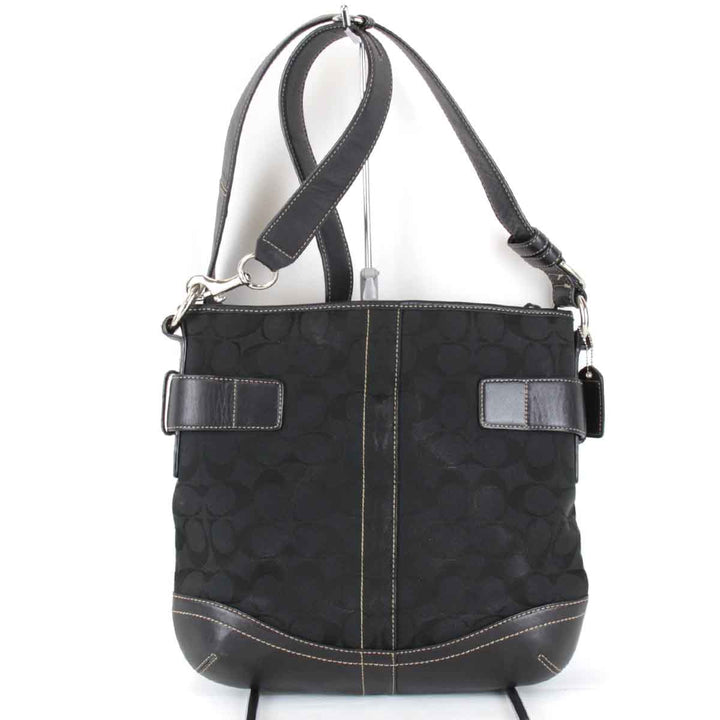 『USED』 
COACH コーチ 
 A06K-3574 ショルダーバッグ 
キャンバス ブラック