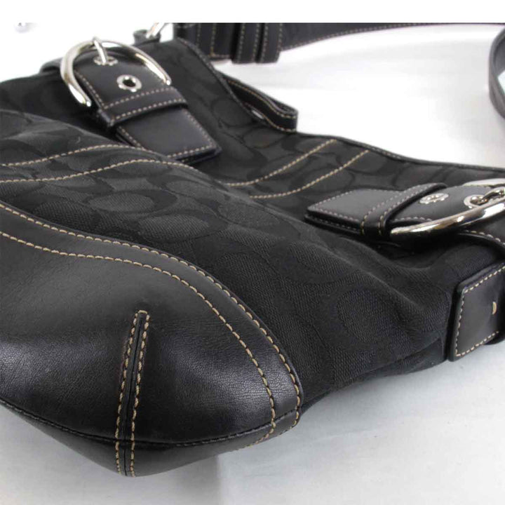 『USED』 
COACH コーチ 
 A06K-3574 ショルダーバッグ 
キャンバス ブラック