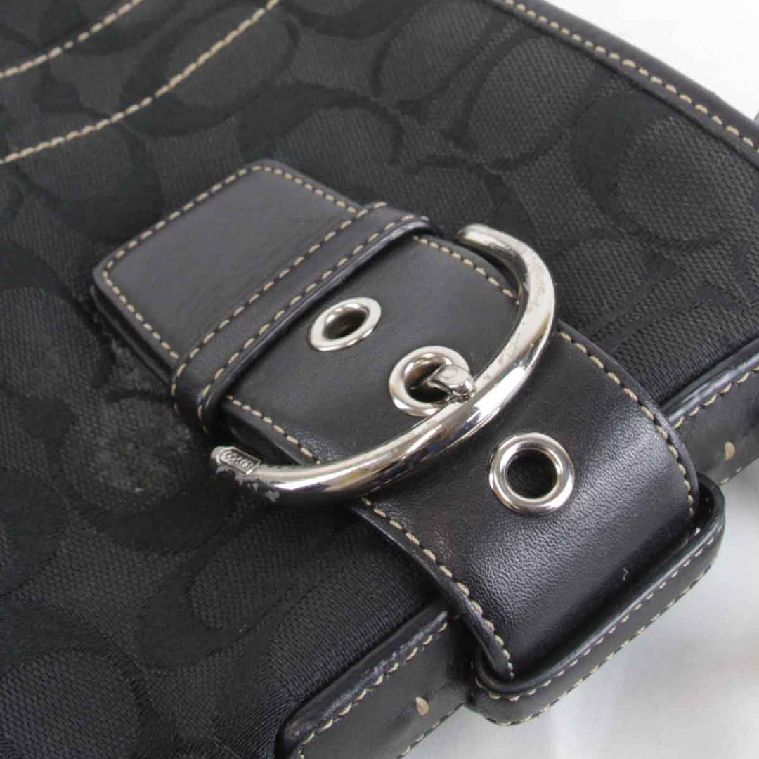 『USED』 
COACH コーチ 
 A06K-3574 ショルダーバッグ 
キャンバス ブラック