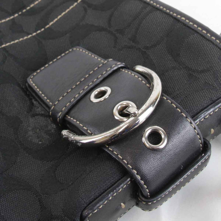 『USED』 
COACH コーチ 
 A06K-3574 ショルダーバッグ 
キャンバス ブラック