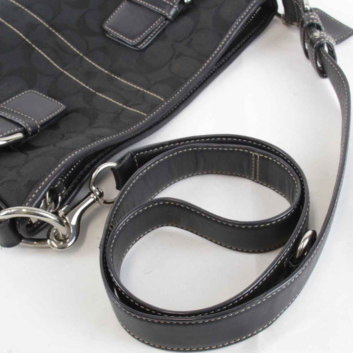 『USED』 
COACH コーチ 
 A06K-3574 ショルダーバッグ 
キャンバス ブラック