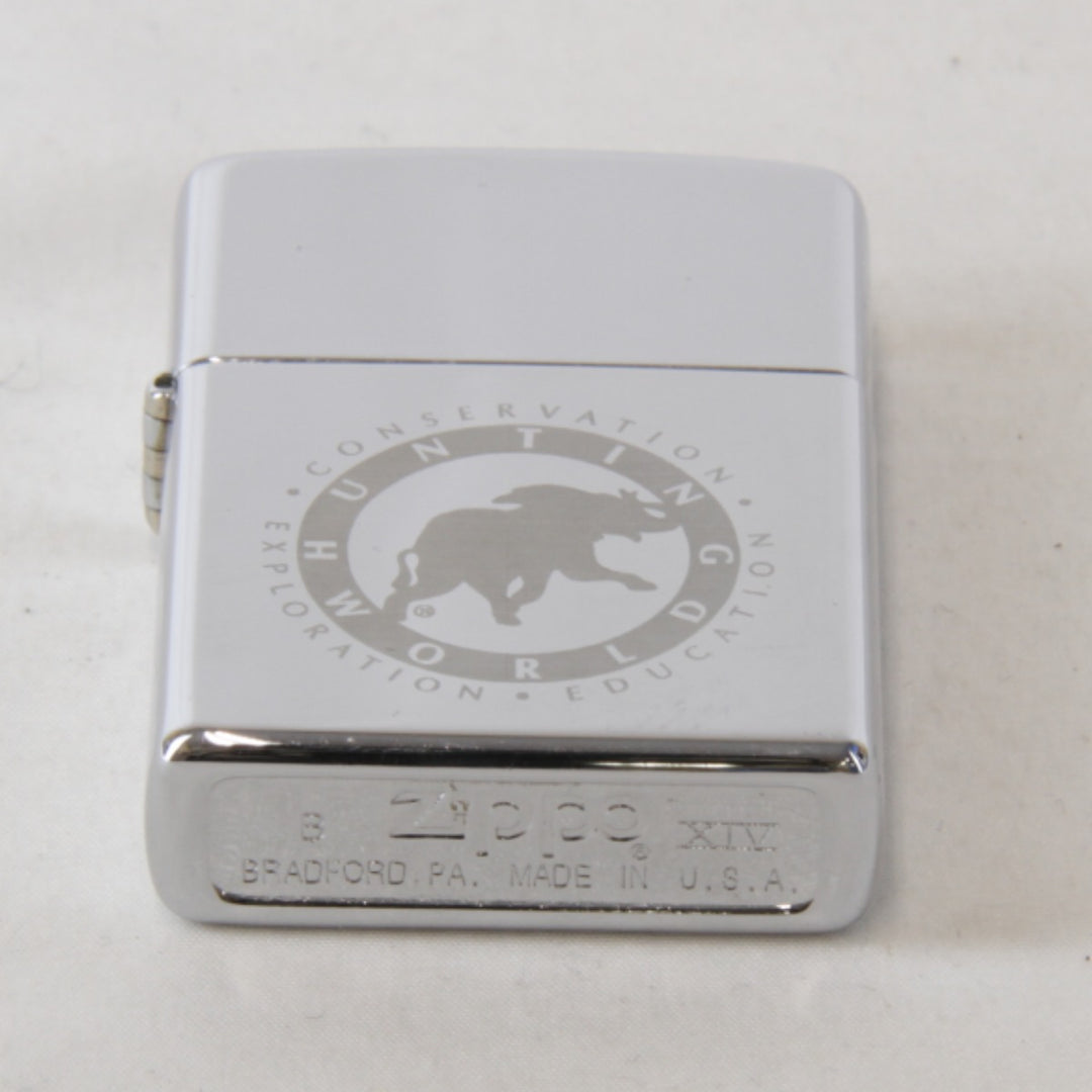 『動作未確認』 
ZIPPO ジッポ 
 ハンティングワールド ライター 
 シルバー