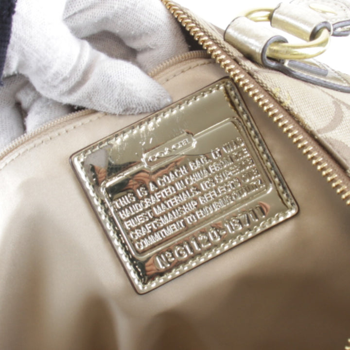 『USED』 
COACH コーチ 
 G1120-18711 トートバッグ 
キャンバス ブラウン