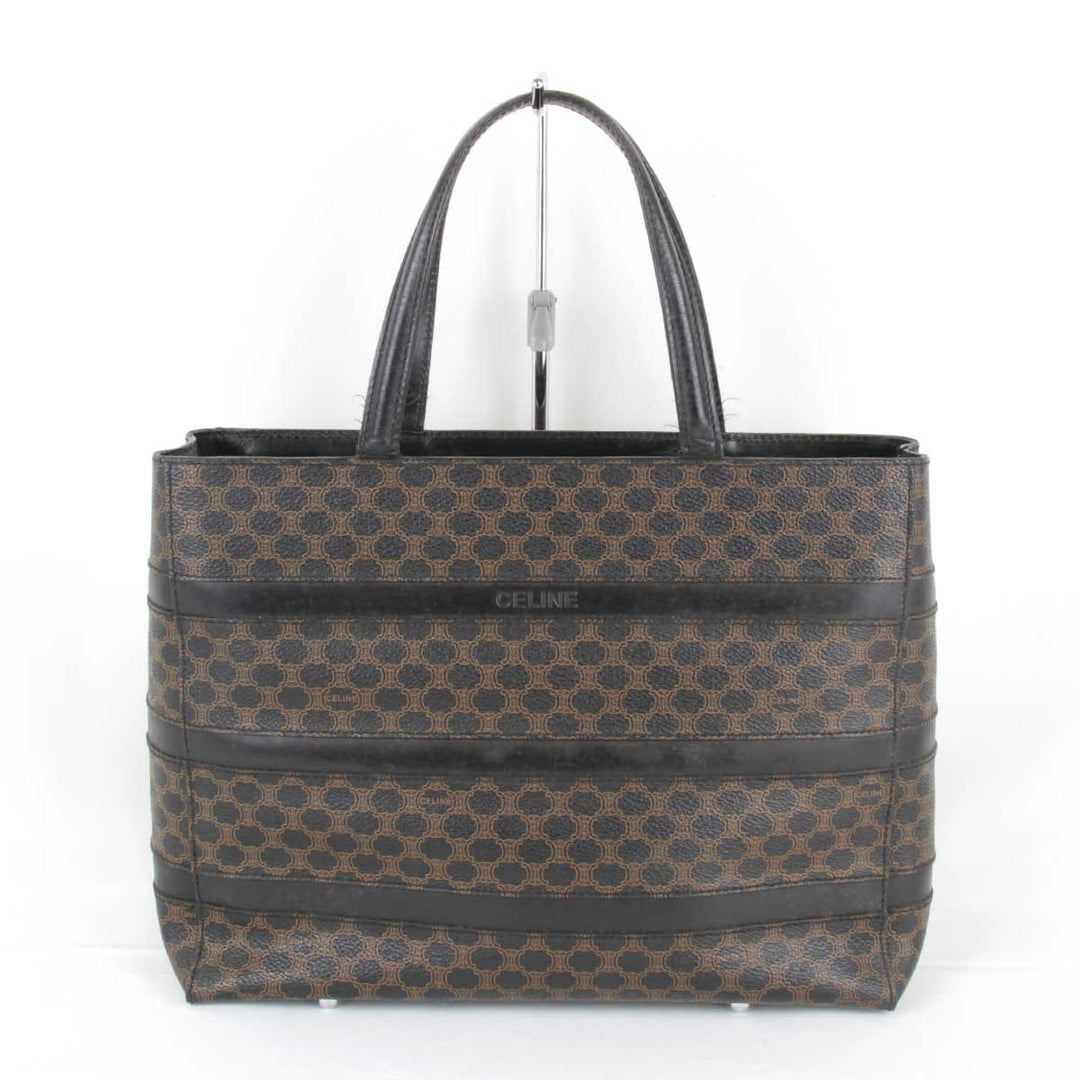 『USED』 
CELINE セリーヌ 
 MC96 ハンドバッグ 
PVCコーティングキャンバス ブラック