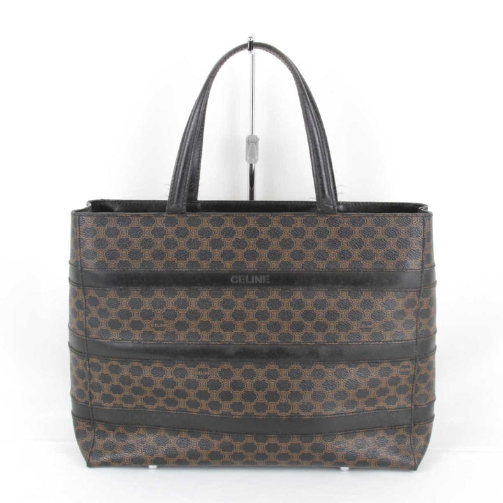 『USED』 
CELINE セリーヌ 
 MC96 ハンドバッグ 
PVCコーティングキャンバス ブラック