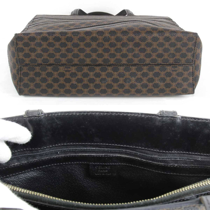 『USED』 
CELINE セリーヌ 
 MC96 ハンドバッグ 
PVCコーティングキャンバス ブラック