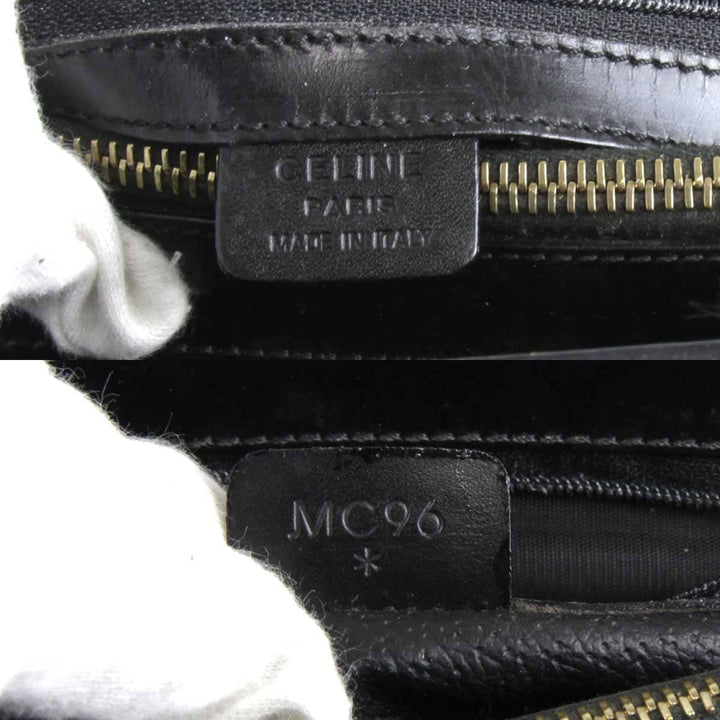 『USED』 
CELINE セリーヌ 
 MC96 ハンドバッグ 
PVCコーティングキャンバス ブラック