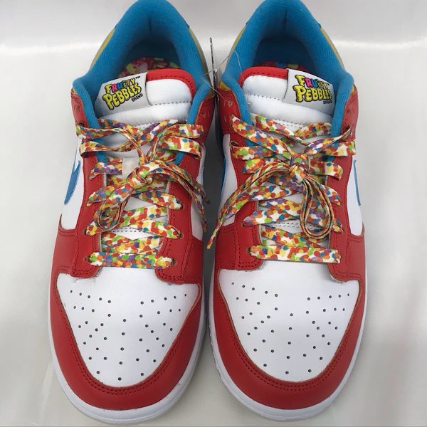 『未使用品』 
NIKE ナイキ 
 FRUiTY PEBBLES™×Nike DUNK LOW QS HABANERO RED Dark Sulfur/Laser Blue"/26.0cm DH8009-600  スニーカー 
合成皮革 /天然皮革/合成繊維/ゴム底 画像にてご確認をお願いいたします。