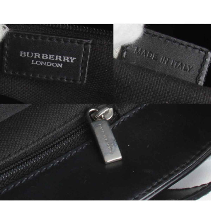 『USED』 
BURBERRY バーバリー 
 ノバチェック ショルダーバッグ 
レザー ブラウン