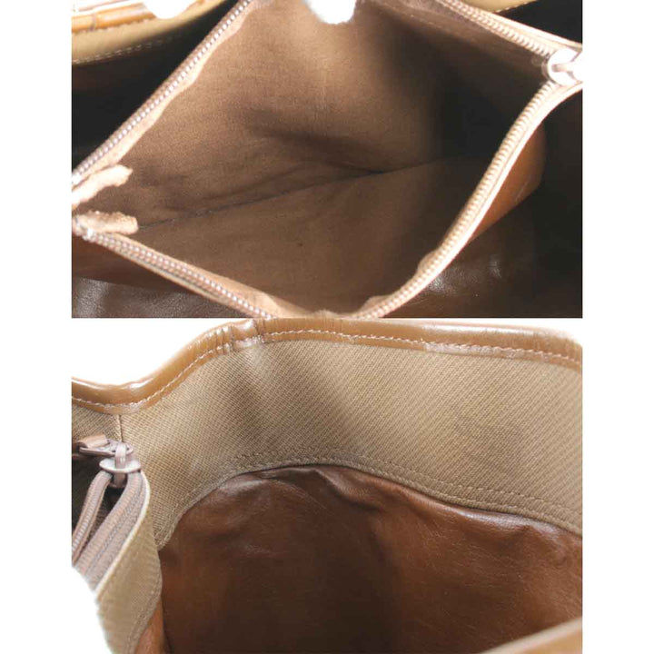 『USED』 
BURBERRY バーバリー 
 ハンドバッグ 
キャンバス ブラウン