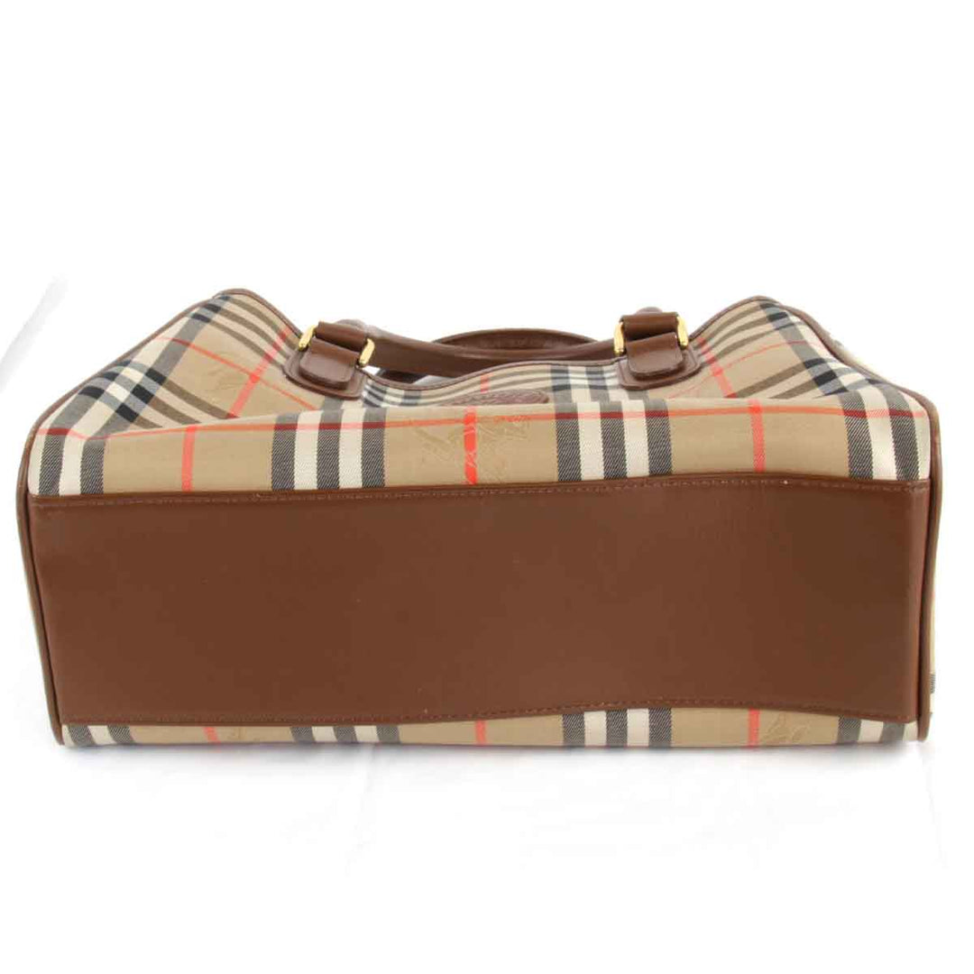 『USED』 
BURBERRY バーバリー 
 ハンドバッグ 
キャンバス ブラウン