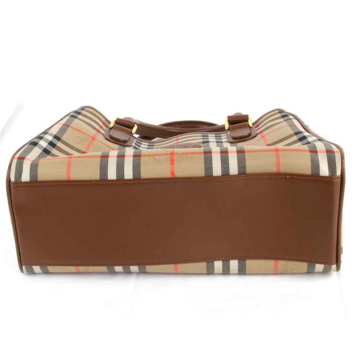 『USED』 
BURBERRY バーバリー 
 ハンドバッグ 
キャンバス ブラウン