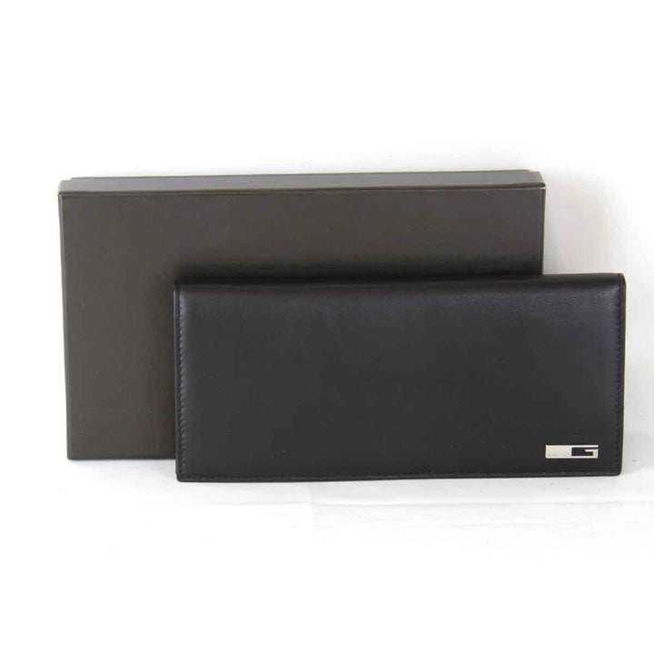 美品『USED』 
GUCCI グッチ 
 030・2067・1615 箱有 長財布 
レザー ブラック