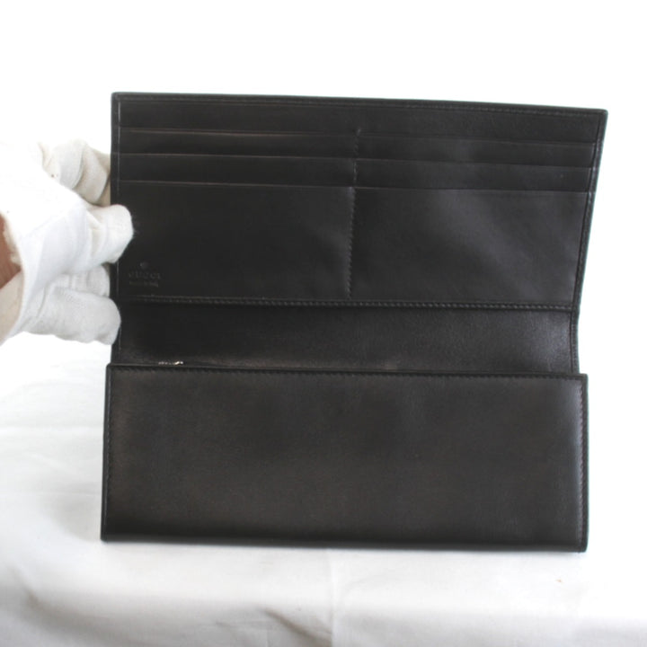 美品『USED』 
GUCCI グッチ 
 030・2067・1615 箱有 長財布 
レザー ブラック