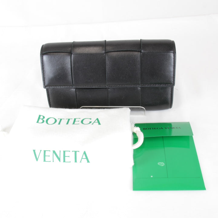 『USED』 
BOTTEGAVENETA ボッテガヴェネタ 
 長財布 
レザー ブラック