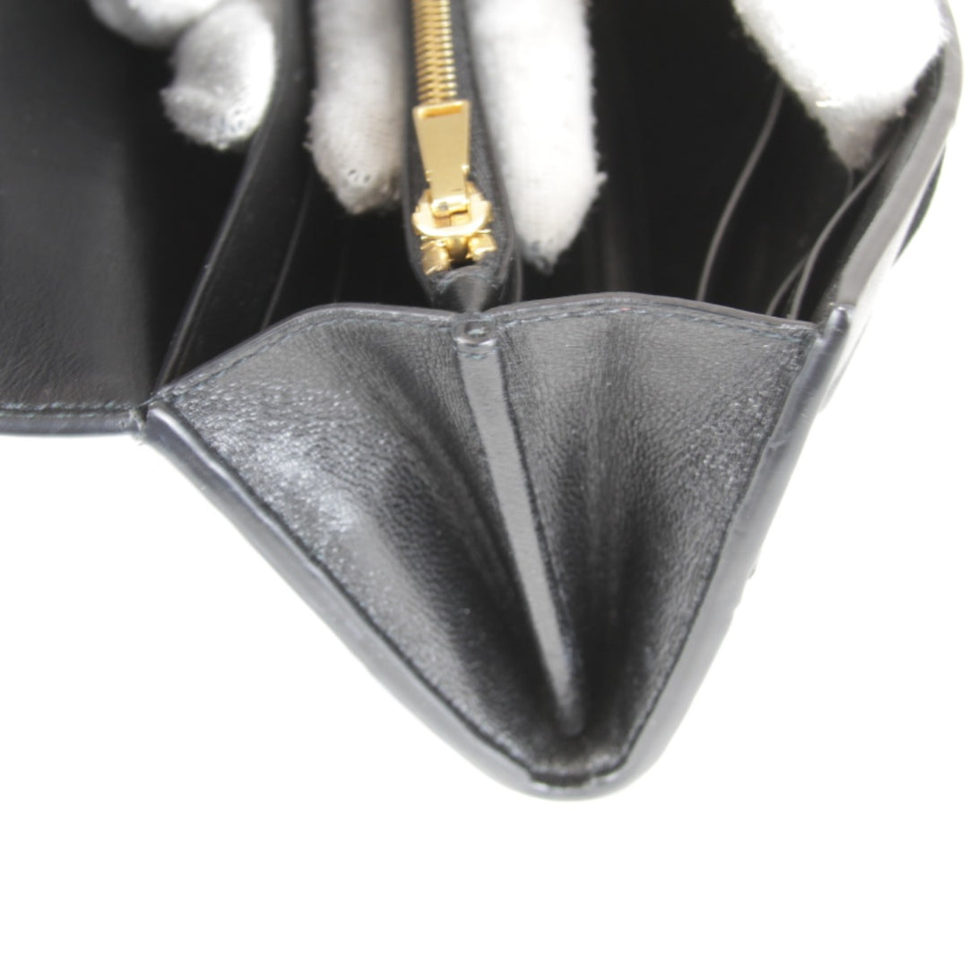 『USED』 
BOTTEGAVENETA ボッテガヴェネタ 
 長財布 
レザー ブラック