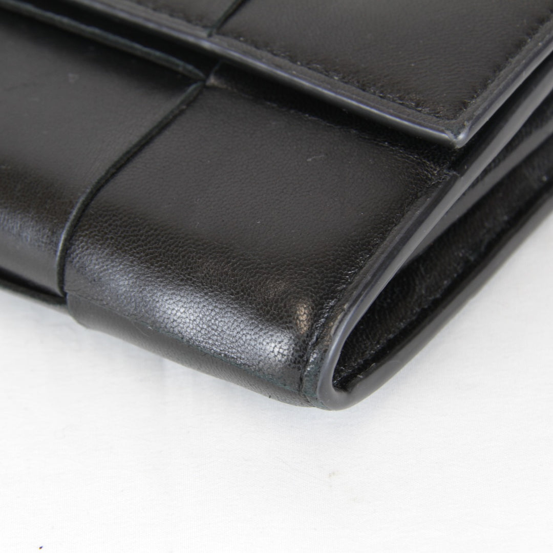 『USED』 
BOTTEGAVENETA ボッテガヴェネタ 
 長財布 
レザー ブラック