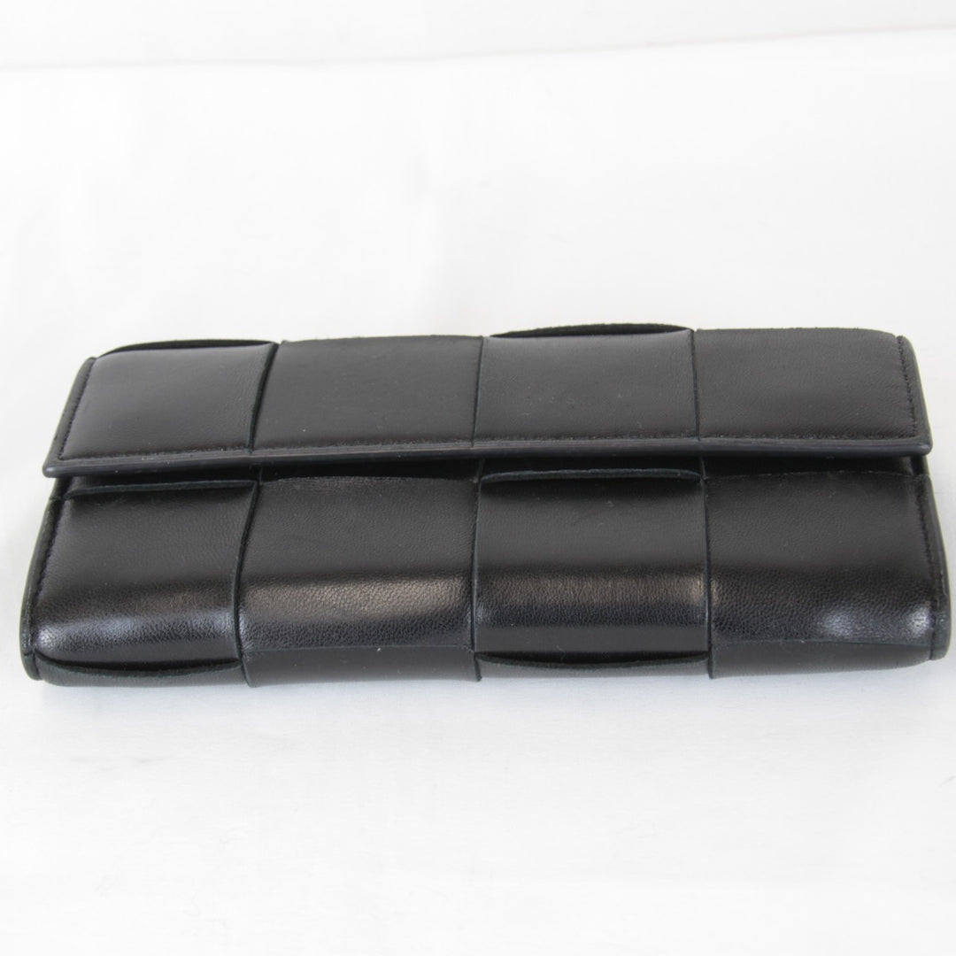 『USED』 
BOTTEGAVENETA ボッテガヴェネタ 
 長財布 
レザー ブラック