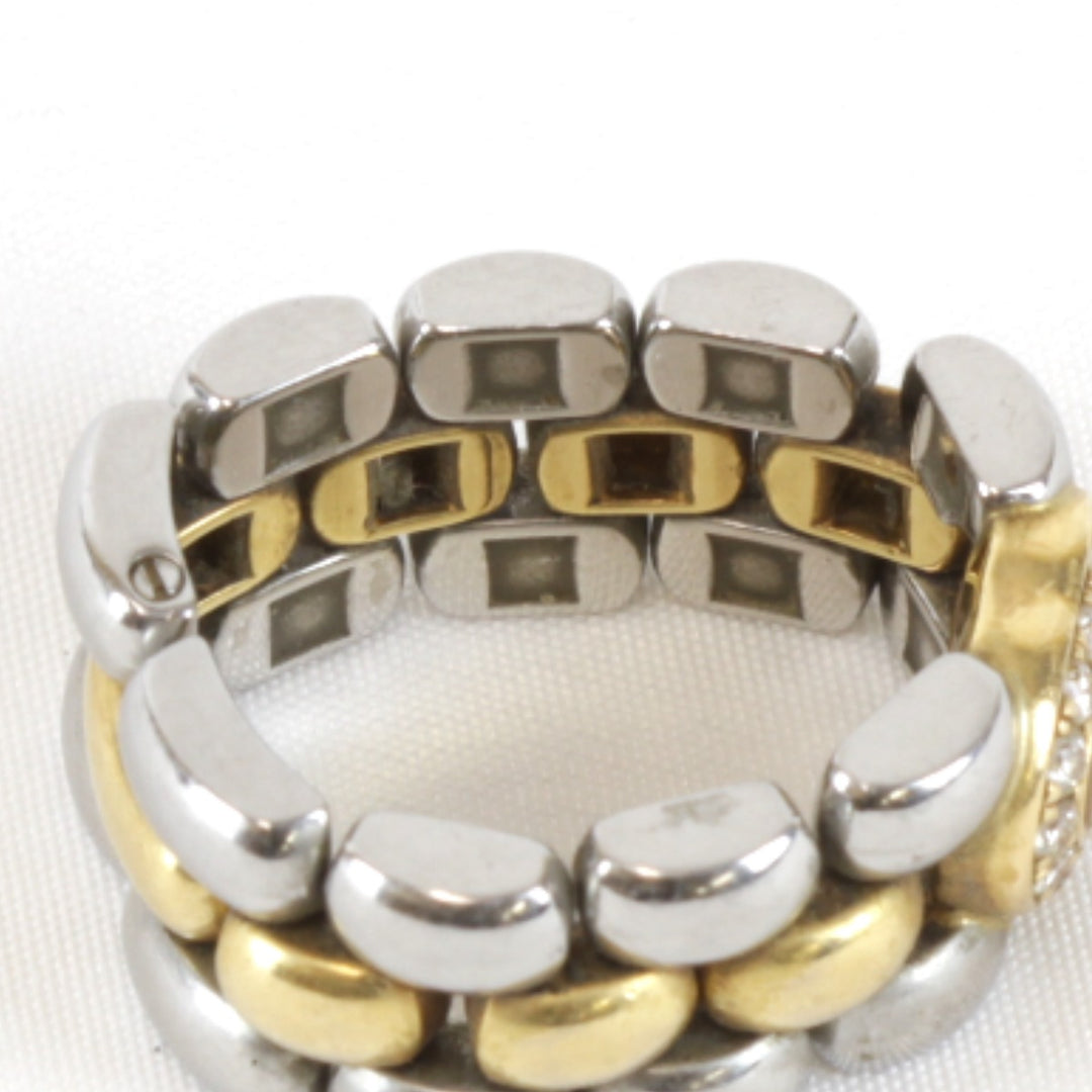 『USED』 K18YG/ステンレススチール 
Chopard ハッピーダイヤ 82/8402-20 リング・指輪
 13g