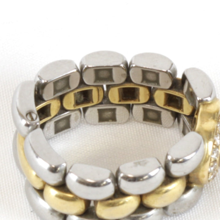 『USED』 K18YG/ステンレススチール 
Chopard ハッピーダイヤ 82/8402-20 リング・指輪
 13g