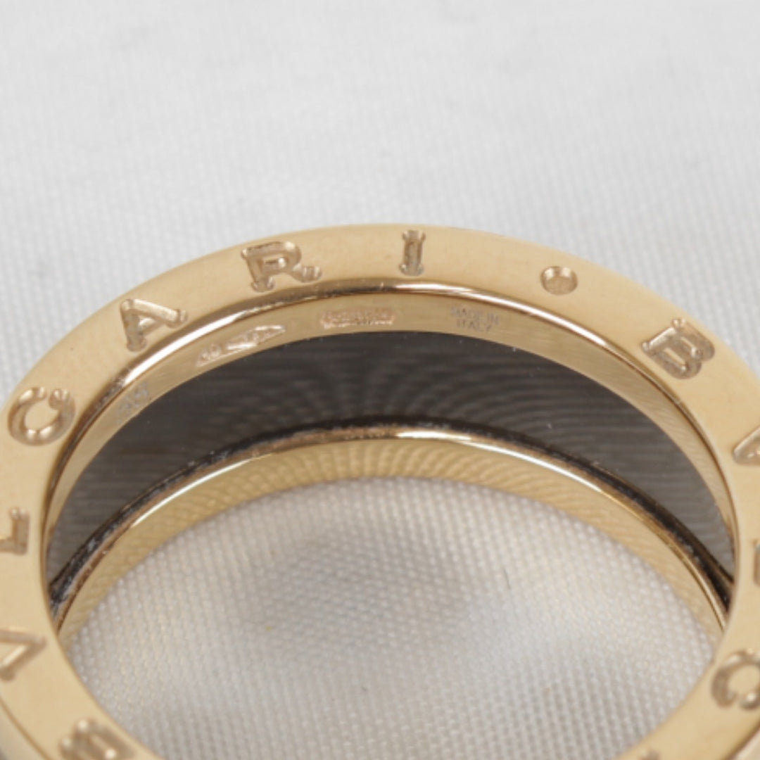 良品『USED』 K18PG /ブラックセラミック 
BVLGARI ケース・箱有 リング・指輪
