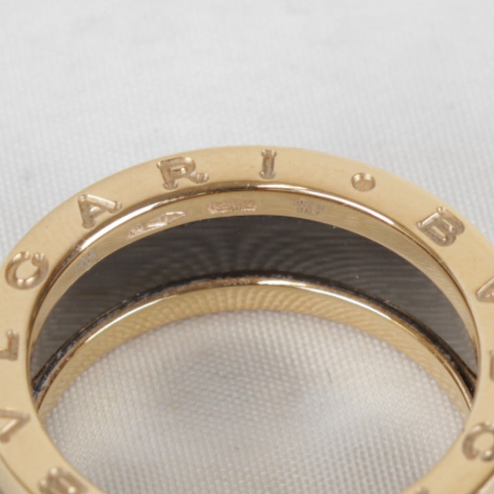 良品『USED』 K18PG /ブラックセラミック 
BVLGARI ケース・箱有 リング・指輪